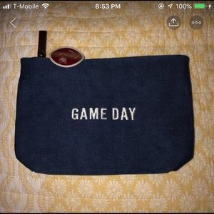 Game Day Fabric Makeup Pouch